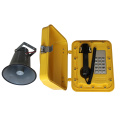 waterproof one to one calling telephone set with public address amplifier